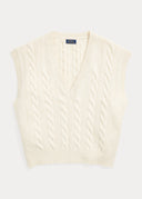 pull Ralph Lauren sans manches à torsades