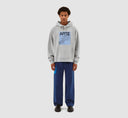 hoodie Arte HARRIS BLUE FRONT HOODIE - GREY