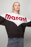 sweat Isabel Marant Etoile HOUSTON TWO TONE LOGO