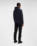 Diagonal Raised Fleece Goggle Hoodie C.P. Company
