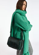 Écharpe Essentiel oversize en mohair mélangé sarcelle