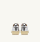 sneakers Autry MEDALIST LOW EN CUIR BLANC ARGENT