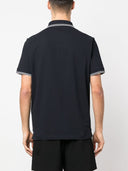 polo Stone Island Compass-patch tipped navy