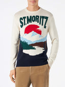sweat MC2 SAINT-BARTH with St.Moritz postcard print