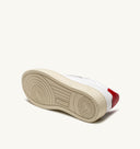 BASKET AUTRY MEDALIST LOW CUIR BLANC ET ROUGE