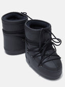 moon boot MOON BOOT ICON LOW BLACK RUBBER BOOTS