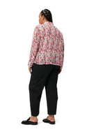 Blouse en georgette plissée Ganni