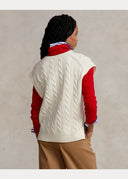 pull Ralph Lauren sans manches à torsades