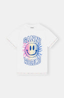 t-shirt Ganni SMILEY