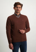 pull State of Art Pull en laine mérinos - brique uni