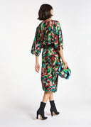 robe Essentiel kimono multicolore à imprimé fleuri