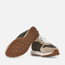 Sneakers Hogan H601 Rouge Marron Beige