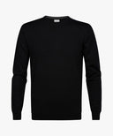 Pull col rond mérinos noir Profuomo
