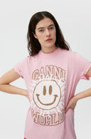 t-shirt Ganni SMILEY