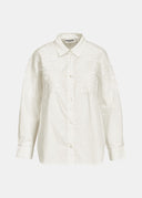 Chemise en coton blanche avec broderies Essentiel