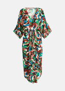 robe Essentiel kimono multicolore à imprimé fleuri