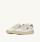 sneakers Autry MEDALIST LOW SNEAKER IN PELLE BIANCA E MOUNTAIN