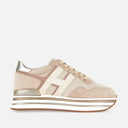sneakers Hogan Midi H222 Rose Ivoire
