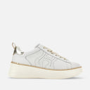 sneakers Hogan Rebel Argente Blanc