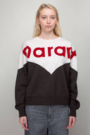 sweat Isabel Marant Etoile HOUSTON TWO TONE LOGO