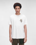 t-shirt C.P. Company 24/1 Jersey Fungus Graphic  CREAM WHITE