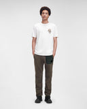 t-shirt C.P. Company 24/1 Jersey Fungus Graphic  CREAM WHITE