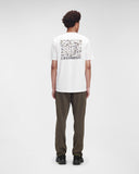 t-shirt C.P. Company 24/1 Jersey Fungus Graphic  CREAM WHITE
