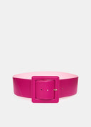 ceinture Essentiel de taille en cuir fuchsia