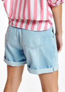 short Essentiel Short boyfriend en denim bleu clair