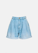 short Essentiel Short boyfriend en denim bleu clair