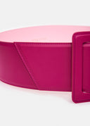 ceinture Essentiel de taille en cuir fuchsia