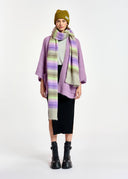 gilet Essentiel mauve à coupe boxy