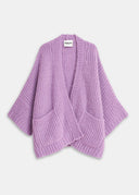 gilet Essentiel mauve à coupe boxy