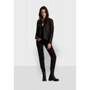 perfecto Oakwood CLIPS (REF. 64095) NOIR - BLOUSON ASYMETRIQUE EPURE EN CUIR VÉRITABLE
