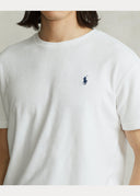 t-shirt Ralph Lauren en coton éponge à col rond blanc
