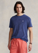 t-shirt Ralph Lauren en coton éponge à col rond Bleu