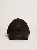casquette GOLDEN GOOSE Casquette de baseball Demos collection Star de couleur noire avec étoile ton sur ton