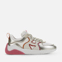 Sneakers Hogan H597 Argente Rose Blanc