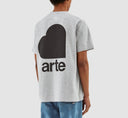 TAUT BACK HEART T-SHIRT - GREY ARTE