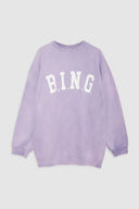 sweat Anine Bing TYLER SWEATSHIRT Washed Lavender