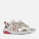 Sneakers Hogan H597 Argente Rose Blanc