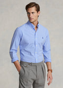 Chemise motif écossais popeline stretch Ralph Lauren