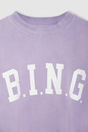 sweat Anine Bing TYLER SWEATSHIRT Washed Lavender