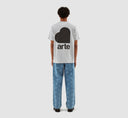 TAUT BACK HEART T-SHIRT - GREY ARTE