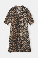 robe Ganni LEOPARD MIDI