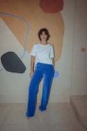 pantalon love sundaily Coca Wide Corduroy Blue