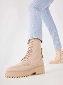 NUBIKK FAE AUBINE Bottes de motard marron glacé