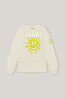 sweat Ganni LONG-SLEEVE GRAPHIC TEE
