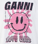 t-shirt Ganni Sun Ganni Coton Organique Blanc