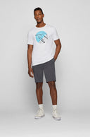 t-shirt BOSS ORANGE T-SHIRT REGULAR FIT EN JERSEY DE COTON À IMPRIMÉ PHOTO